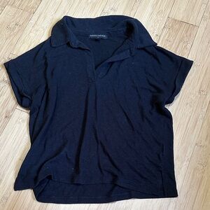 Banana Republic Midnight Black Collared Shirt